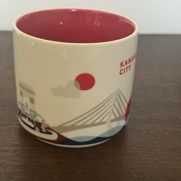 Starbucks Kansas City Coffee Mug Cup 14 0z You Are Here Collection 2015 BBQ - Picture 2 of 12